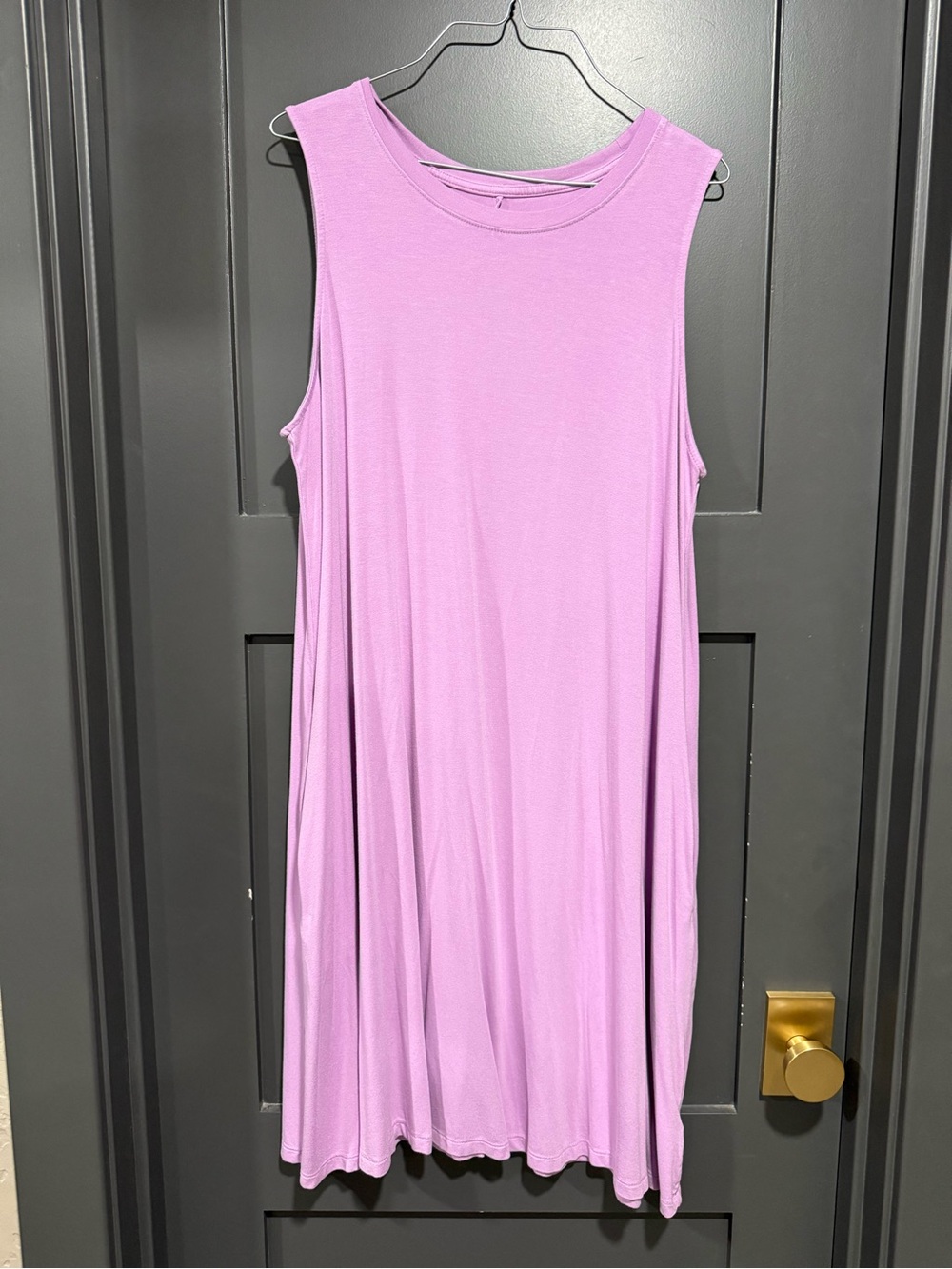 Pinkish Purple Tank Top Dress